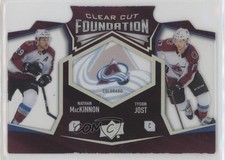 2019-20 Upper Deck Clear Cut Foundation Nathan MacKinnon Tyson Jost #CCF-27 a3q