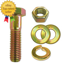 20 Sets 1 4 20X1 1 2 Grade 8 Hex Cap Bolts Screws