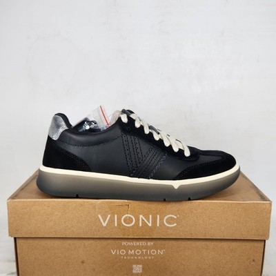 7 WOM - Vionic City Walk - Black SUEDE LEATHER