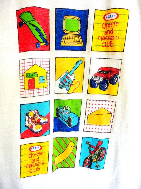VINTAGE 1980's KRAFT CHEESE AND MACARONI CLUB SHIRT*S*Single Stitch