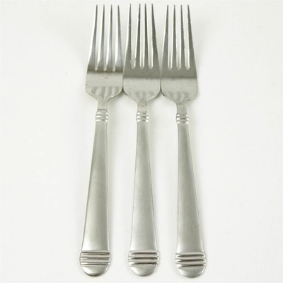 Set Aus 3 Hampton Silversmiths Arielle Edelstahl Gabeln Silber 8 in