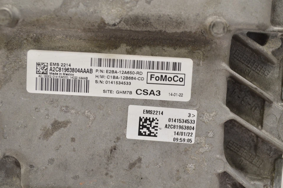 2014 14 Ford Fiesta E2BA-12A650-RD Engine Control Module Unit Ecm G73 050 - Image 3 of 4