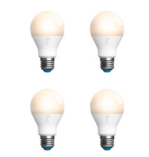 Four Ring A19 Smart LED Light Bulbs 800 Brightness Lumens Indoor / Outdoor Use