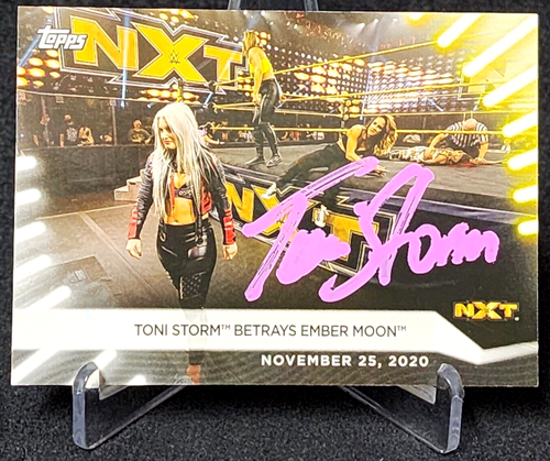 2021 WWE Topps NXT Toni Storm Autograph Hand Signed Card - WWE AEW