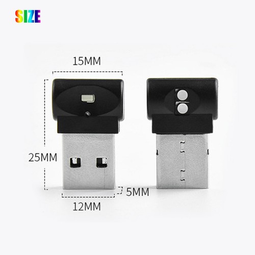 3x Mini USB RGB LED Car Interior Light Touch Key Neon Atmosphere Ambient Lamps - Picture 4 of 9