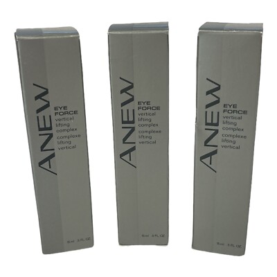 Lot of 3 Avon ANEW Force Extra Triple Lifting Eye Cream 0.5 oz NOS