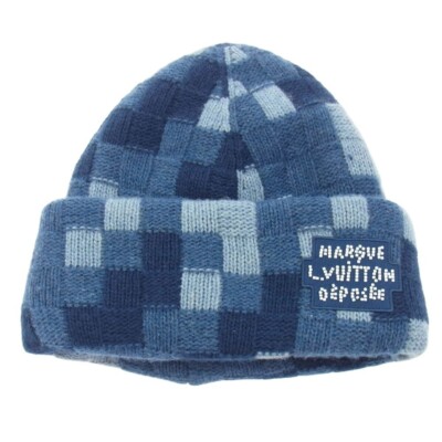 LOUIS VUITTON M7407A 24SS Damier Beanie Damoflage Knit Hat Pharrell  Williams - Main Image