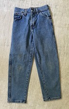 Vintage Wrangler Size 10 Regular Boys Blue Jeans