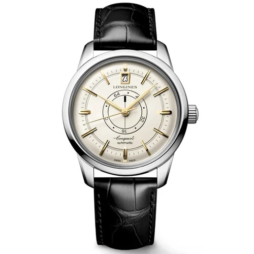 ساعة Longines Heritage Classic 38mm Central Power Reserve للرجال L16484782