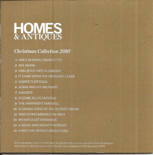 CHRISTMAS COLLECTION 2010 - HOMES & ANTIQUES PROMO MUSIC CD - Bild 2 von 2