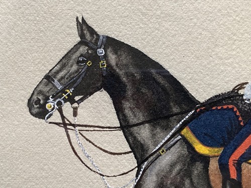 Superb 19thc 'The Royal Horse Artillery' Militaria Soldier Watercolour Painting - Picture 11 of 14