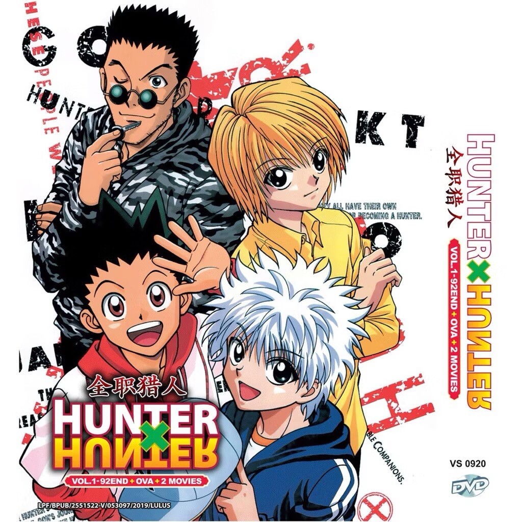 Hunter x Hunter 1999 Complete Anime 92 Eps + OVA & 2 Movies DVD