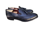 Magnanni Bergdorf Goodman Black Leather Wingtip Tassel Loafer Dress  45 = US 12 — photo 5
