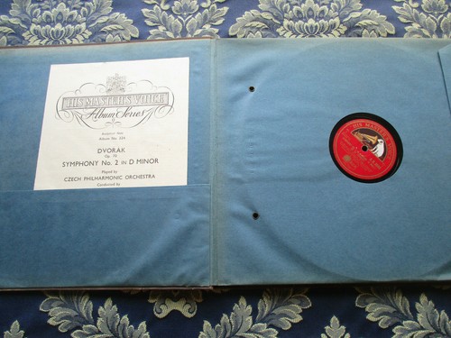 DVORAK SYMPHONY NO.2 CZECH PHILHARMONIC VACLAV TALICH X5 HMV 12" 78rpm BOXSET - Picture 4 of 12