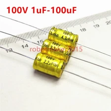 Audiophiler Axial Electronic HIFI Crossover Audio Capacitor 100V 1-100uF