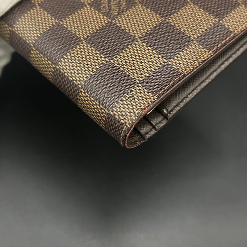 LOUIS VUITTON Damier Ebene Portefeuille Brazza Long Wallet N60017 Authentic - Picture 6 of 24