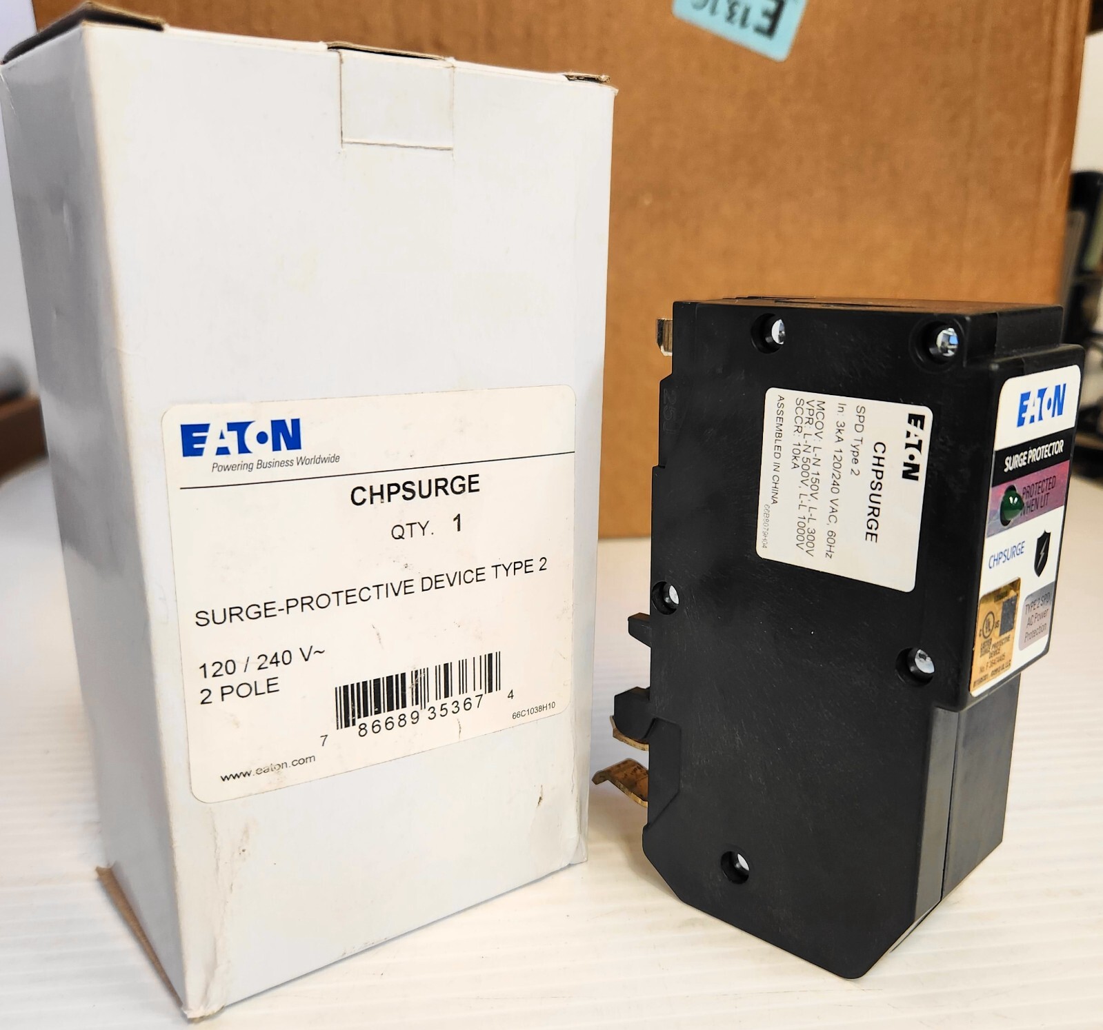 Eaton CHPSURGE Surge Protective Device Type 2 120/240V 2-Pole