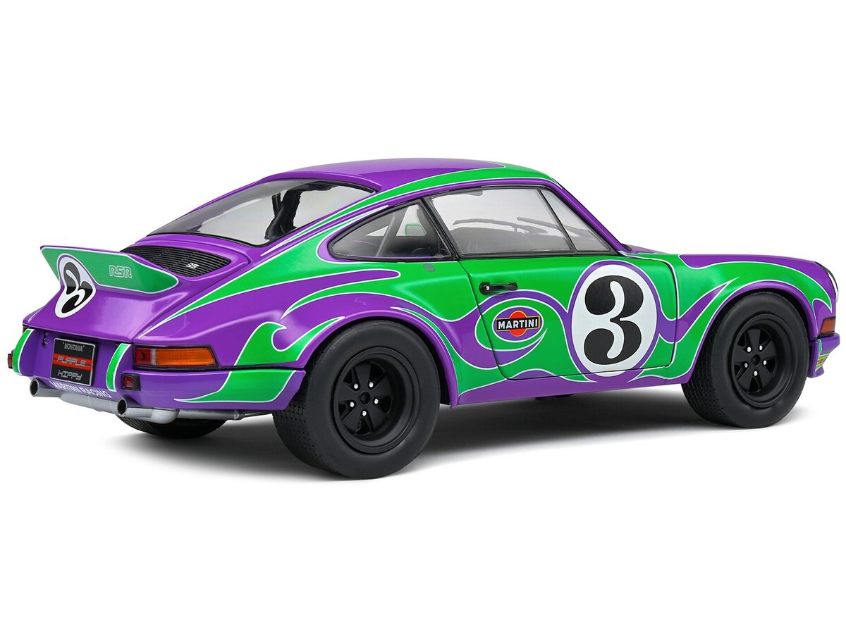 SOLIDO 1973 PORSCHE 911 RSR #3 1/18 DIECAST MODEL PURPLE HIPPY