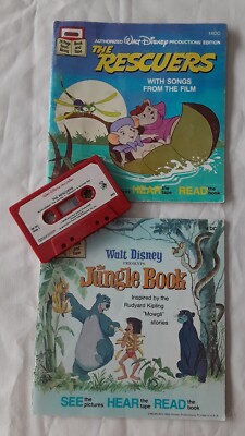 Disney's The Rescuers / The Jungle Book Read A Long Books And Cassette. 