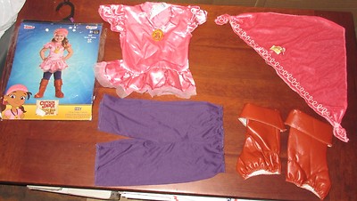 Disney Junior Captain Jake Never Land Pirates Izzy Girls Halloween Costume 2T 