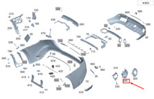 MERCEDES-BENZ GLS X167 Auspuffblende links A0004902500