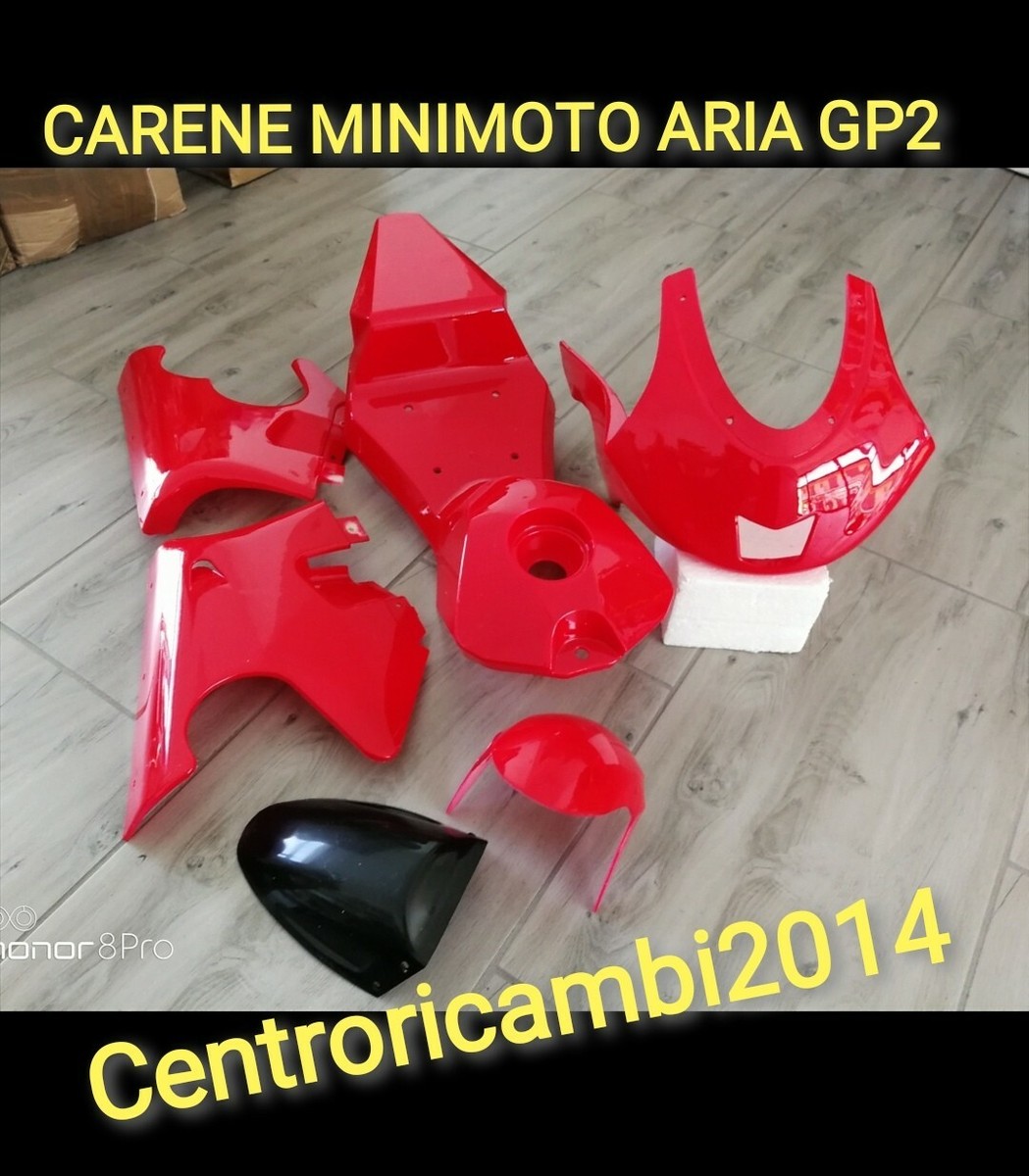 CARENE MINIMOTO GP2 ARIA 2T CINESE COLORE ROSSO NUOVA
