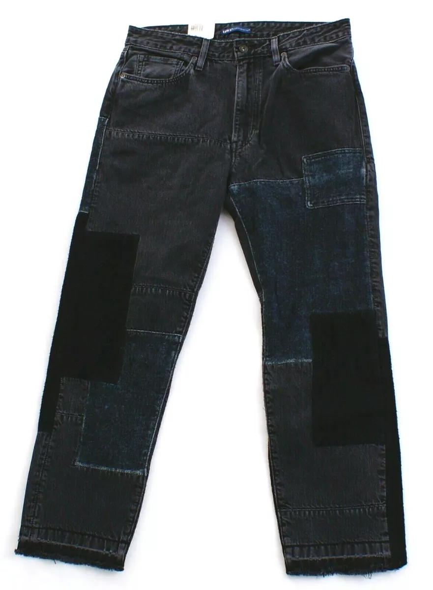 Louis Vuitton Made to Order Patchworked Portrait Denim Pants