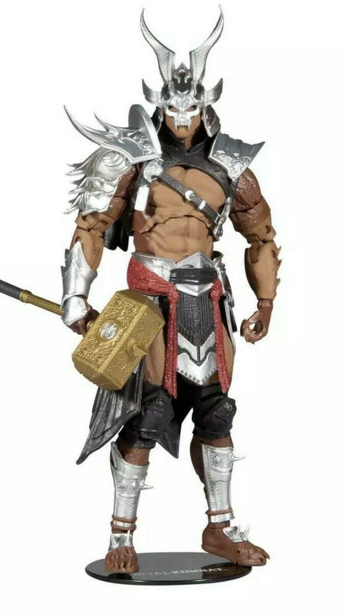 McFarlane Toys Mortal Kombat Shao Kahn (Platinum Kahn) 7 Action Figure  with Accessories