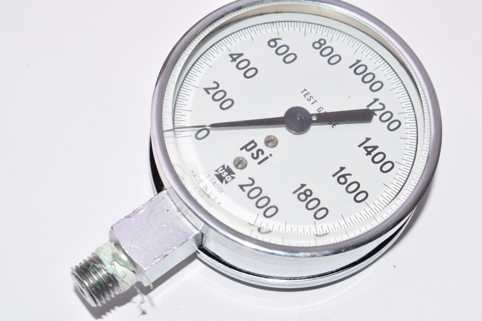 Ashcroft, Pressure Gauge, 43611, 0600 PSI, 23/4'' Face, Brass Tube