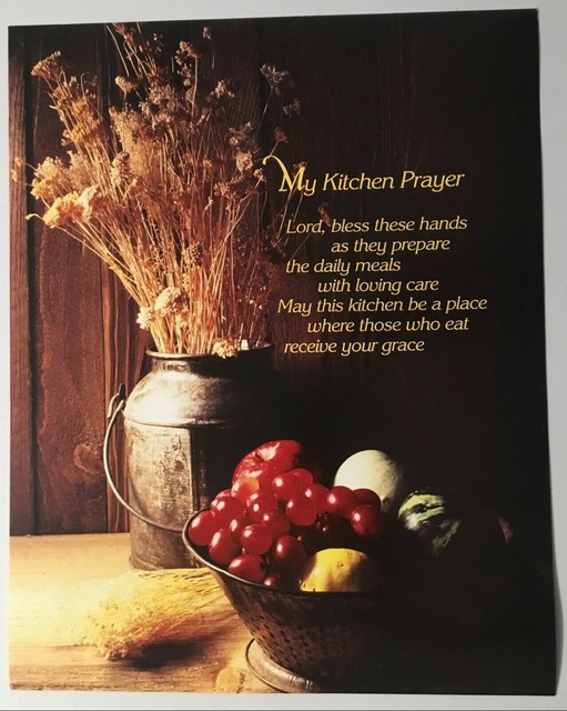 My Kitchen Prayer Wall Art Print 16x20 Vintage Wonderland Graphics PH556 Country eBay