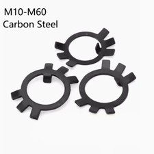 M10-60 Carbon Steel Nut GasketsTongue Washer Six Claw Back Stop Pad GB858 Locked