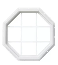 Reliabilit Vinyl Octagon Window 24” x 24” #4066704 White Model VOCT2424GRB