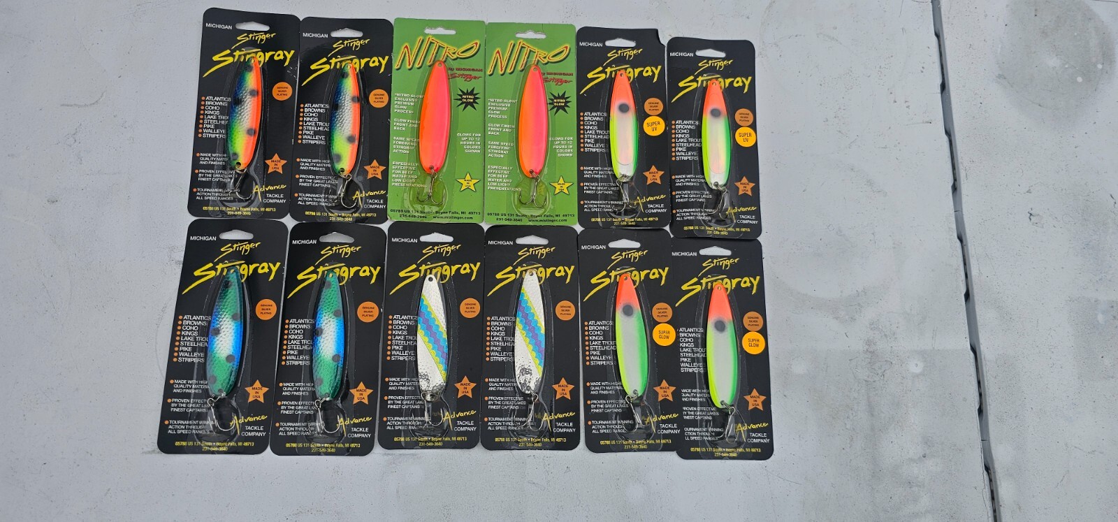 Michigan Stinger Stingray Spoons Lot 4 - Image 2