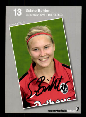 Selina Bühler Autogrammkarte SC Freiburg 2011-12 Frauen Original Signiert