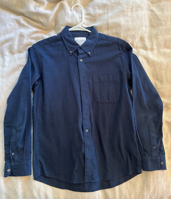 Urban Research Made in Japan Long Sleeve Blue Button Up Shirt