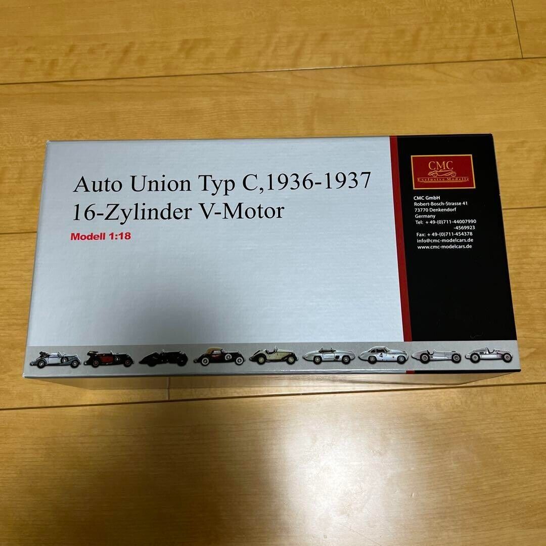 Super Rare CMC Auto Union Type C 16-Cylinder V-Engine Model Super Rare CMC Auto Union Type C 16-Cylinder V-Engine Model