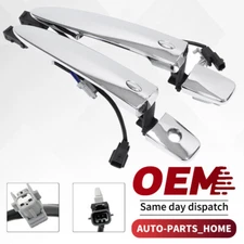 2X Front LH&RH Outside Door Handle Chrome For 2013-2018 Nissan Sentra S SL SR SV