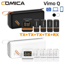 Comica Vimo Q 4 Channel Mini Wireless Lavalier Microphone Video Recording 4TX RX