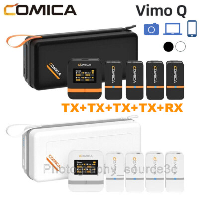 COMICA Vimo Q Microfono Wireless Mini a Quattro Canali con Custodia di Ricarica per Fotocamera, Smartphone e PC  44