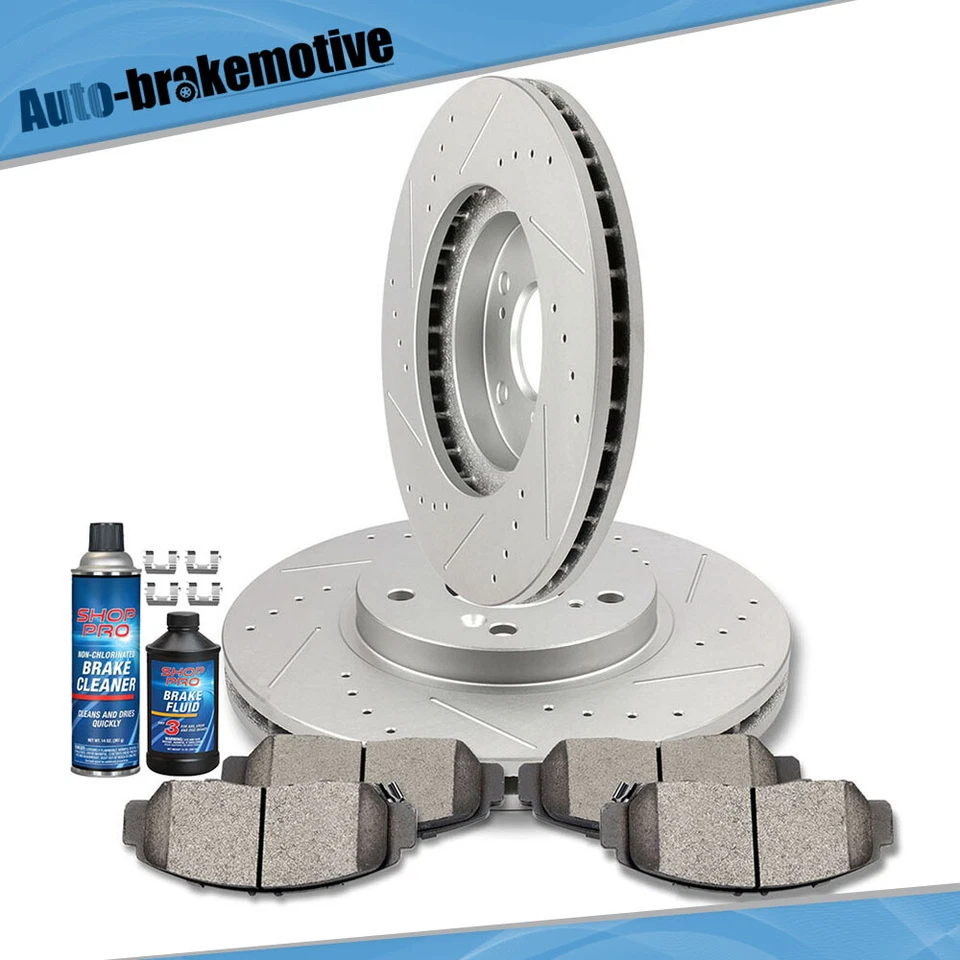 ROTORES DE FRENO DELANTEROS Y PASTILLAS CERÁMICAS APTOS PARA ACURA CL TL TSX 03-11 HONDA ACCORD Foto 2 de 4