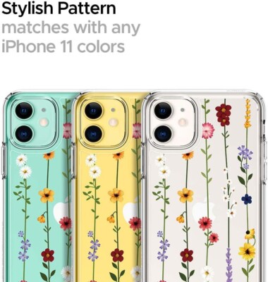 CYRILL Cecile Designed iPhone 11 Case Clear Flower Garden - Spigen