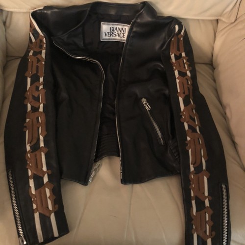 Vintage Versace Leather Jacket eBay