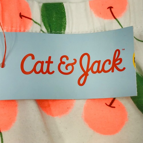Cat And Jack Girl's Size XXL 18 White Cherry Pants New With Tags - Picture 3 of 10
