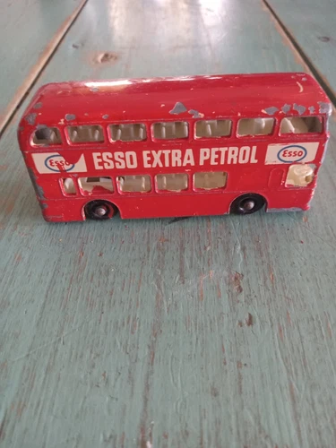 Vintage Lesney Matchbox Series Car No. 74 Daimler Bus Esso Extra Petrol Red🔥🔥