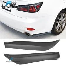Fits 06-13 Lexus IS250 IS350 PP Matte Black Rear Bumper Lip Spat Aprons