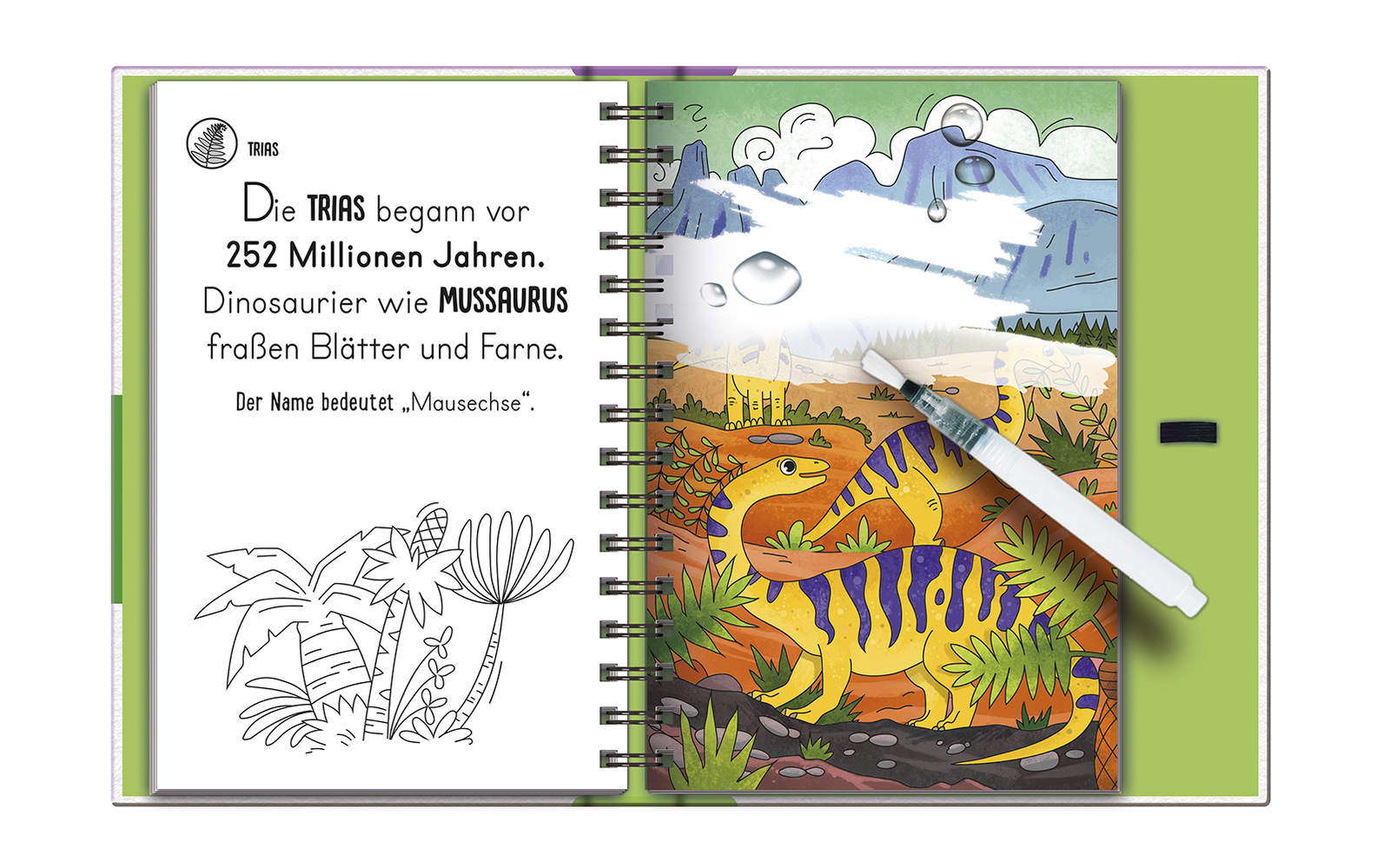 Thumbnail - Magic Water Colouring - Dinosaurier | Jenny Copper | Buch | 32 S. |