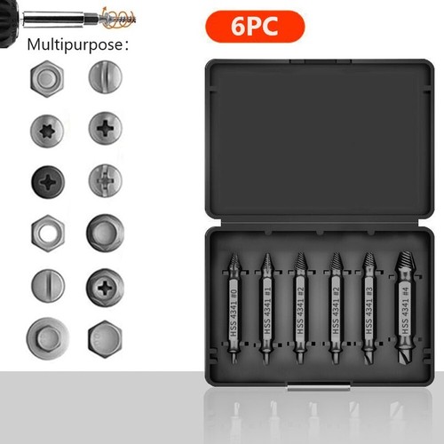 Double Head Screw Remover Wire Break Extractor Removing Damaged Screws 5pc/6pc - Bild 41 von 75