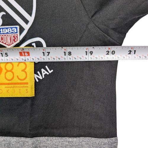Cookies Long Sleeve Shirt Men's Size S Patchwork Embroidered Badges *NEW* - Afbeelding 6 van 7