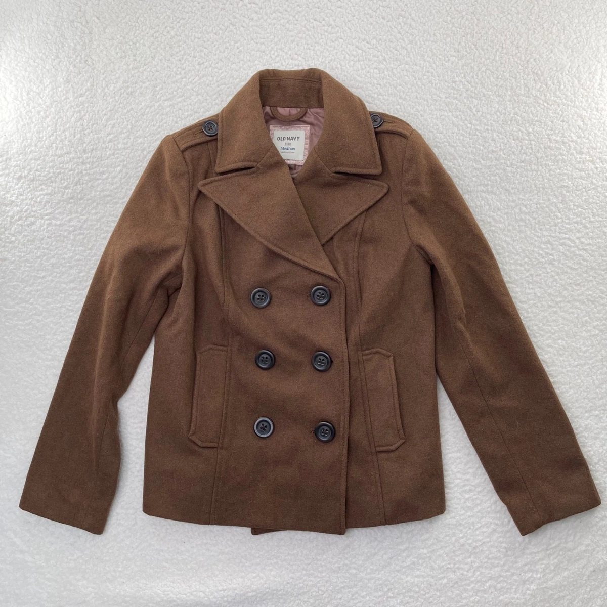 Navy pea shop coat womens
