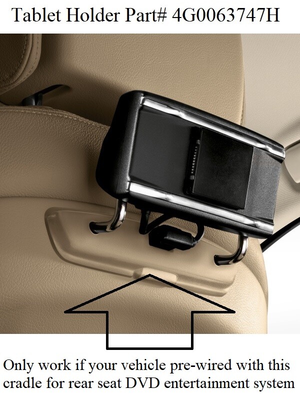 Factory Audi Q5 Q7 Rear DVD Entertainment Mobile System + 1